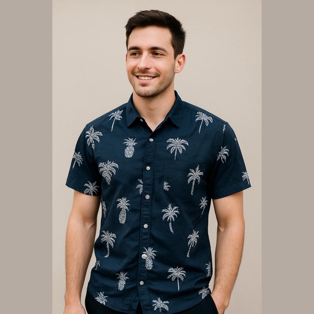 Jam Session XXL navy Hawaiian Shirt Vacation